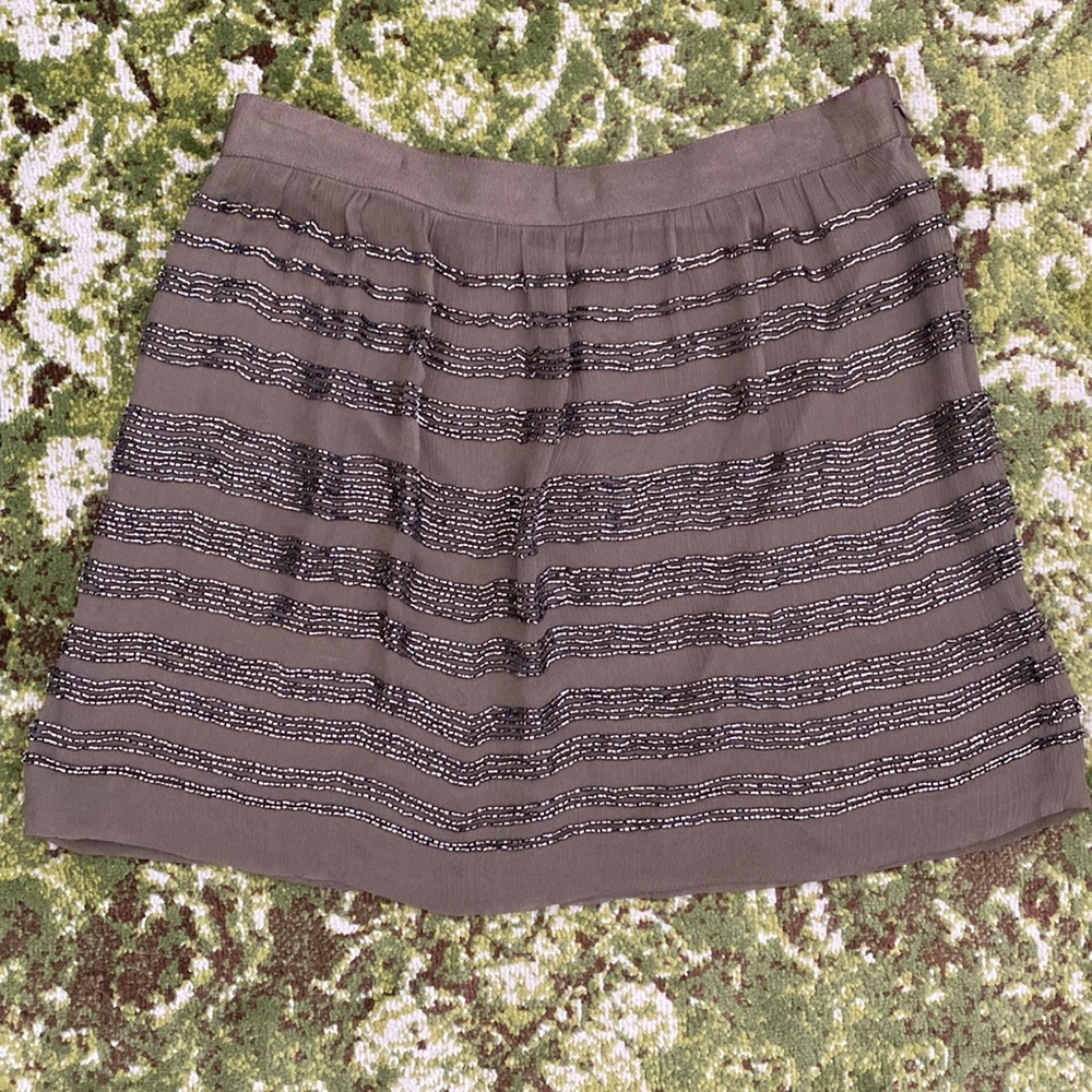 Club Monaco Beaded Mini Skirt